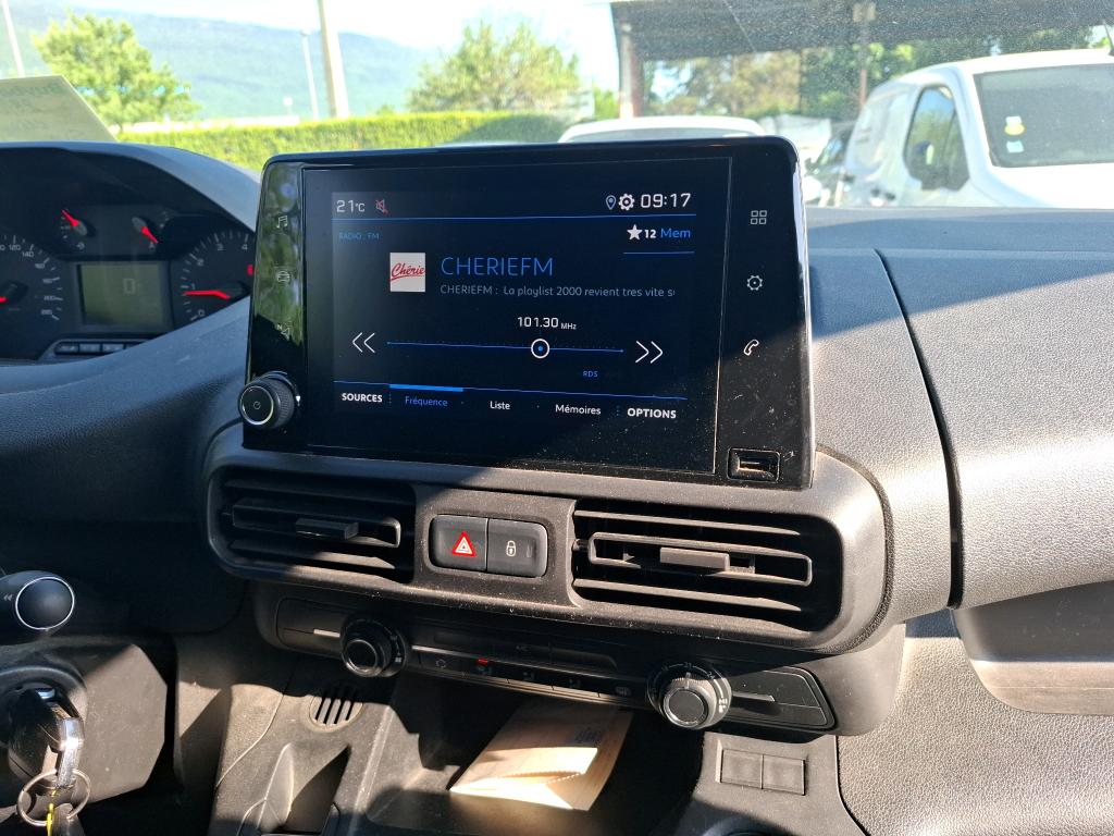 Peugeot PARTNER FOURGON STANDARD 650 KG BLUEHDI 100 S&S BVM5 PREMIUM 2020