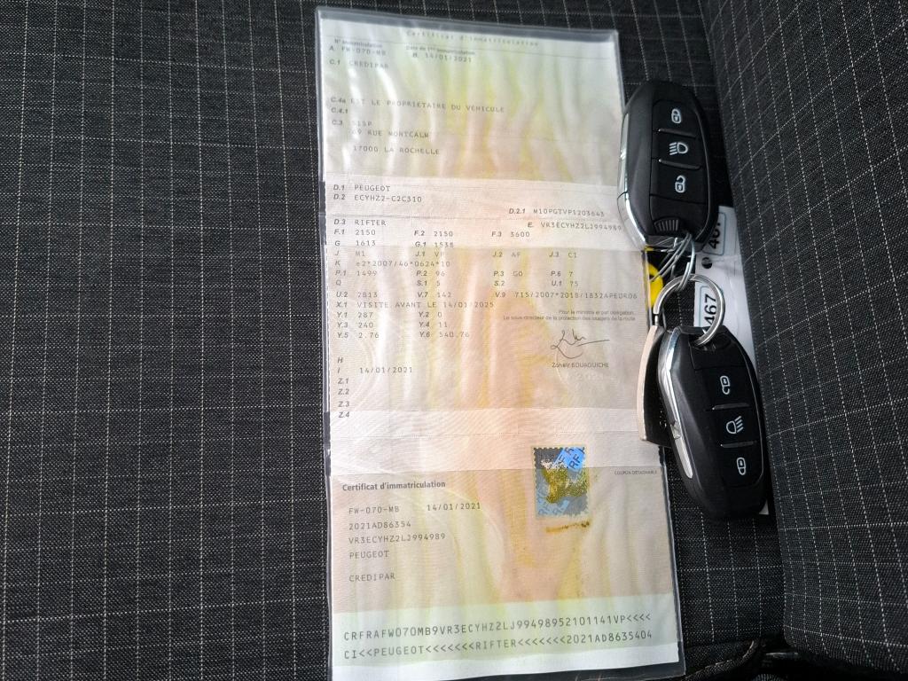 Peugeot Rifter Long BlueHDi 130 S&S BVM6 5pl GT 2021