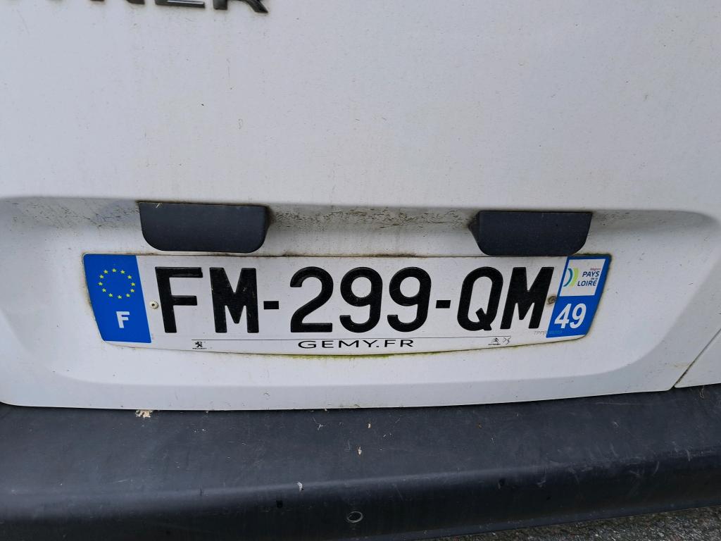 Peugeot PARTNER FOURGON STANDARD 650 KG BLUEHDI 100 S&S BVM5 ASPHALT 2019