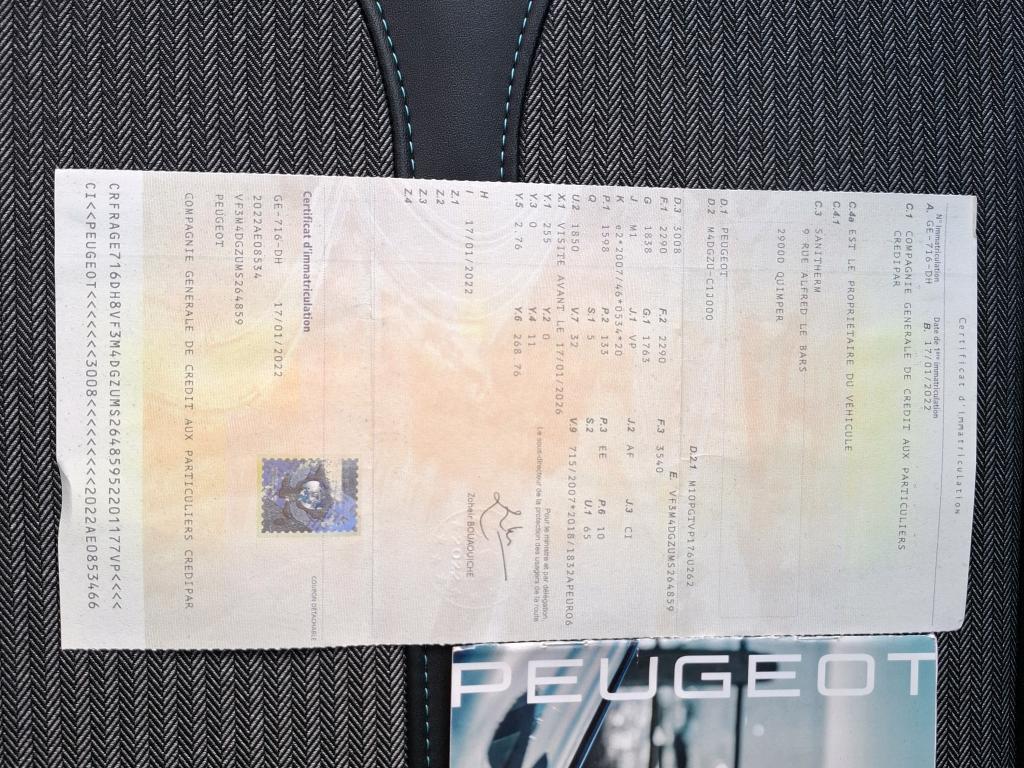 Peugeot 3008 Hybrid 225 e-EAT8 Allure 2022