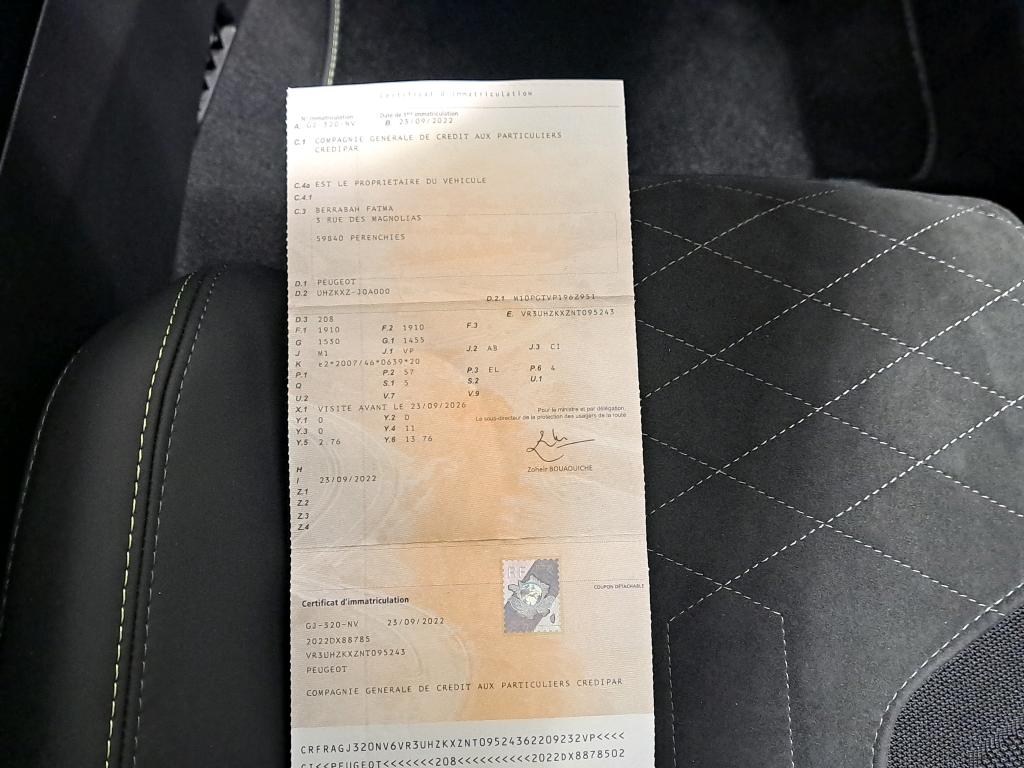 Peugeot 208 Electrique 50 kWh 136ch GT Pack 2022