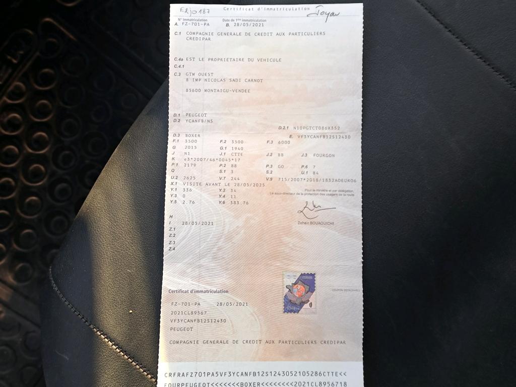 Peugeot BOXER TOLE 335 L2H2 BLUEHDI 120 S&S ASPHALT 2021