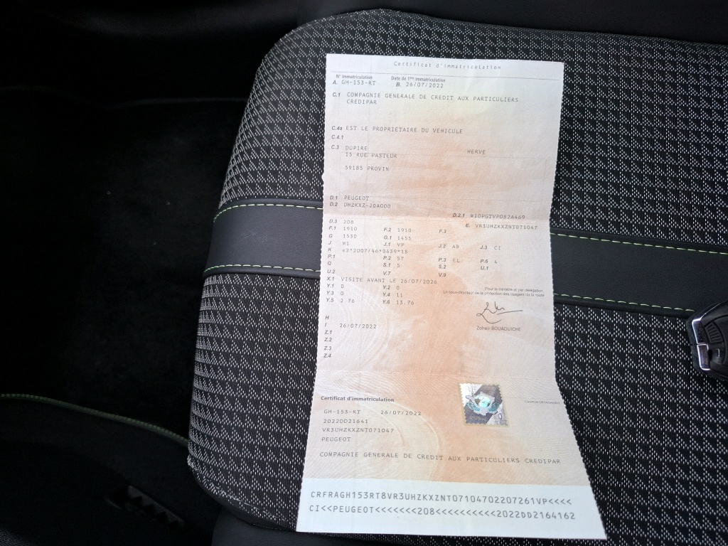 Peugeot 208 Electrique 50 kWh 136ch GT 2022