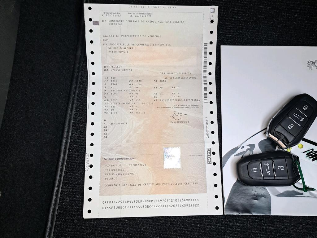 Peugeot 308 PureTech 130ch S&S EAT8 Allure Business 2021