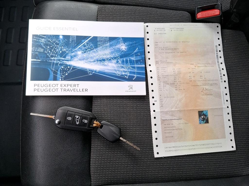 Peugeot EXPERT FGN TOLE STANDARD BLUEHDI 180 S&S EAT8 ASPHALT 2020