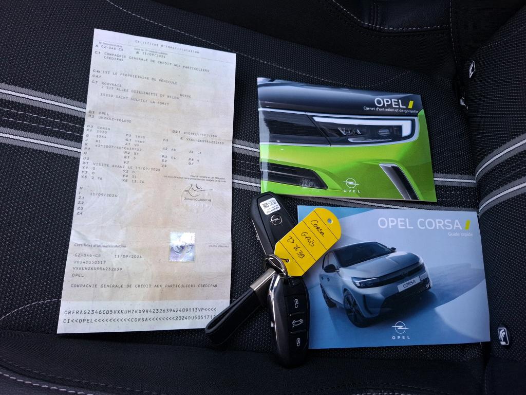 Opel Corsa Electrique 136 ch & Batterie 50 kWh GS 2024