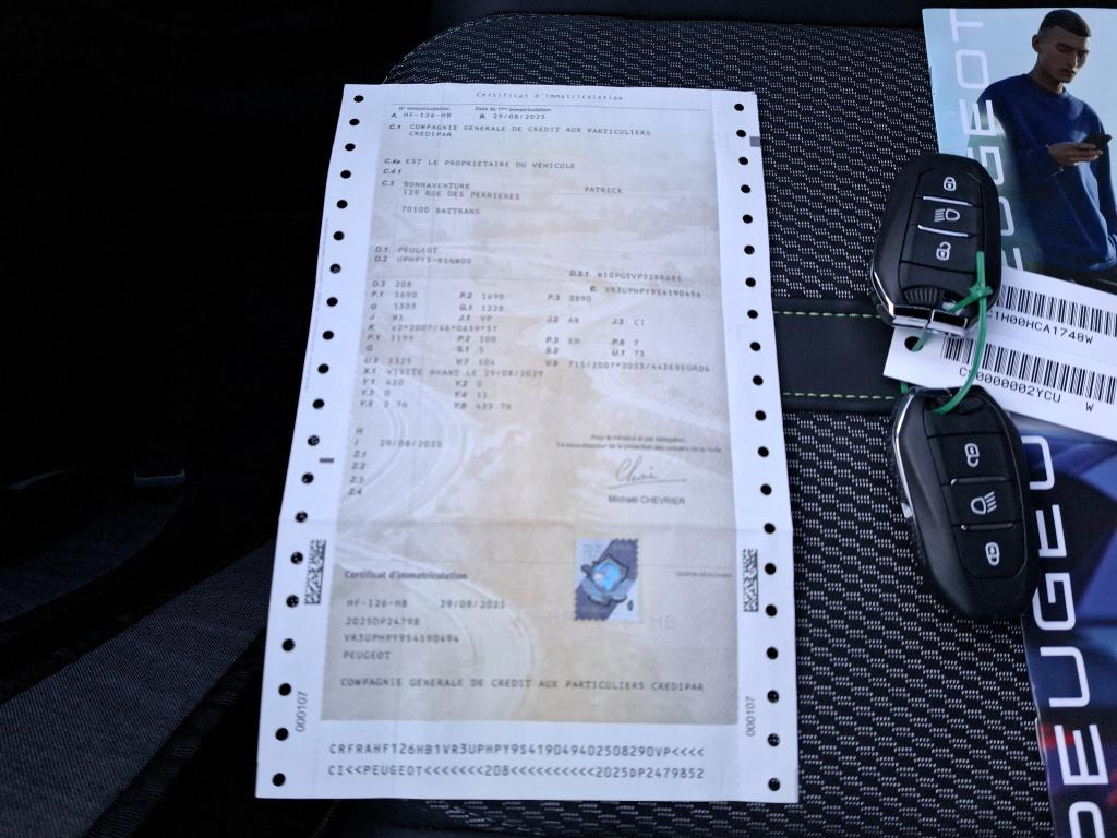 Peugeot 208 Hybrid 145 ch e-DCS6 GT 2025