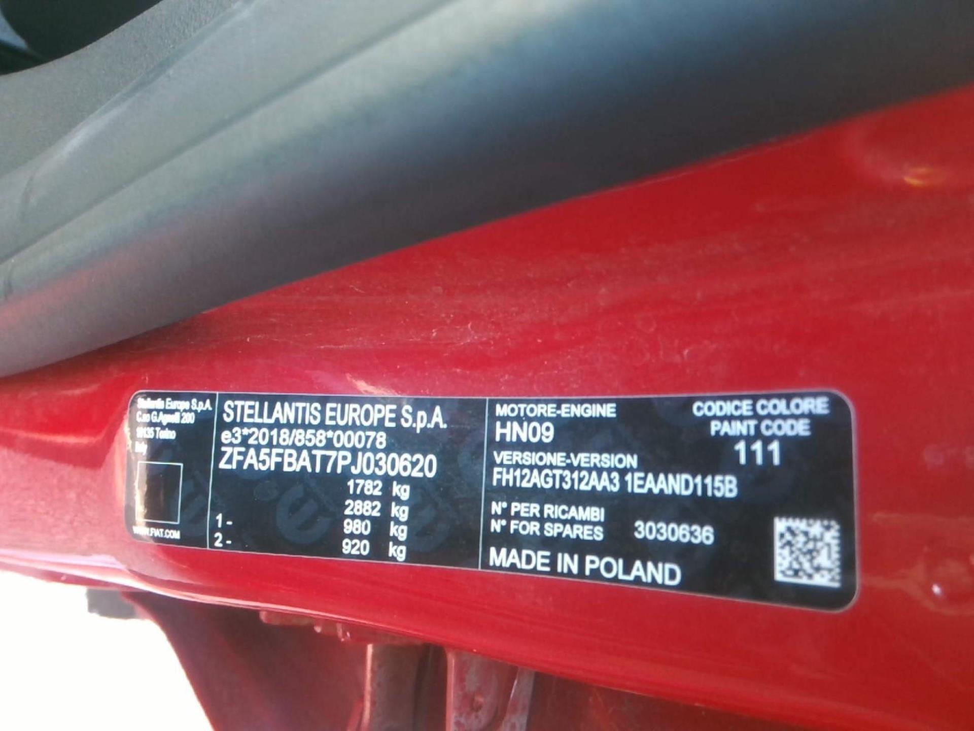 FIAT 600 1.2 Hybrid 100ch DCT6  2024