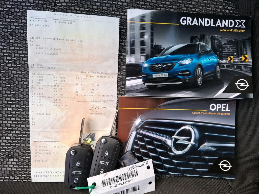 Opel Grandland X 1.5 Diesel 130 ch BVA8 Edition 2021