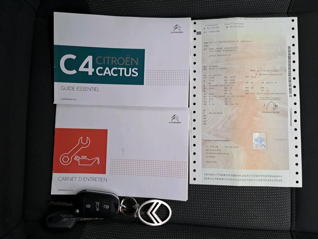 Citroen C4 CACTUS SOCIETE BLUEHDI 100 S&S BVM6 FEEL NAV 2019