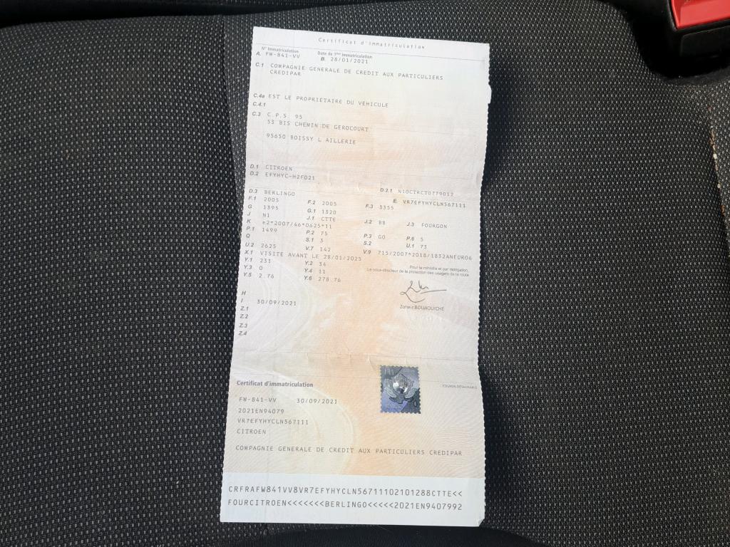 Citroen BERLINGO VAN M 650 BLUEHDI 100 S&S BVM5 DRIVER 2021