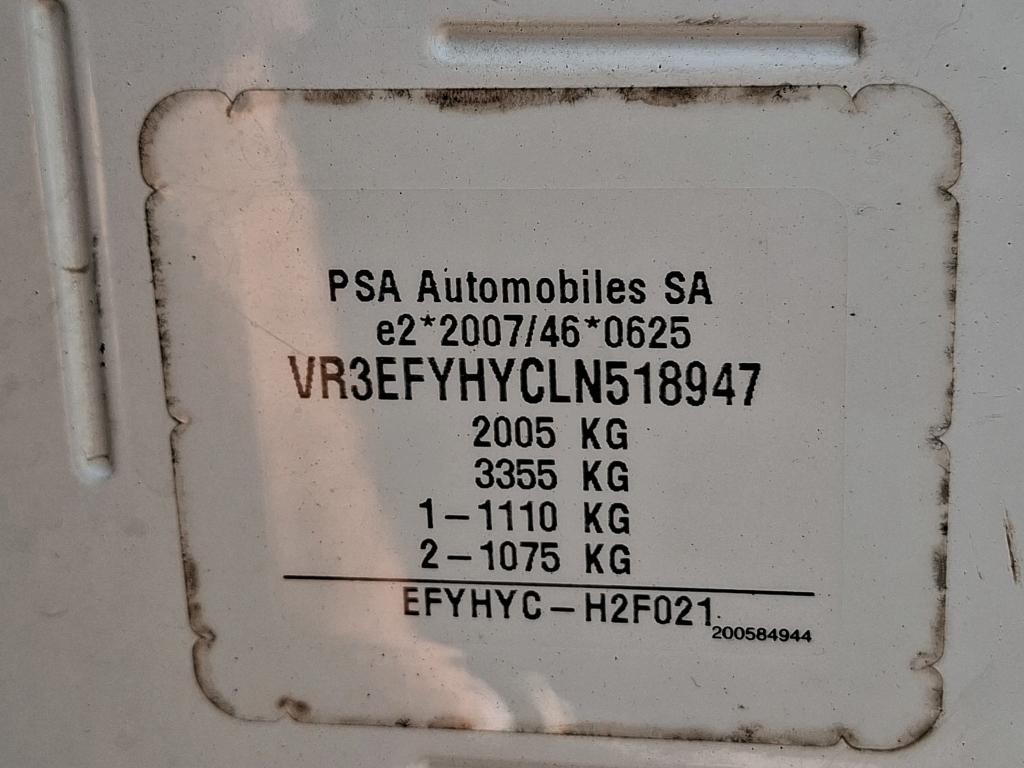 Peugeot PARTNER FOURGON STANDARD 650 KG BLUEHDI 100 S&S BVM5 PREMIUM 2020