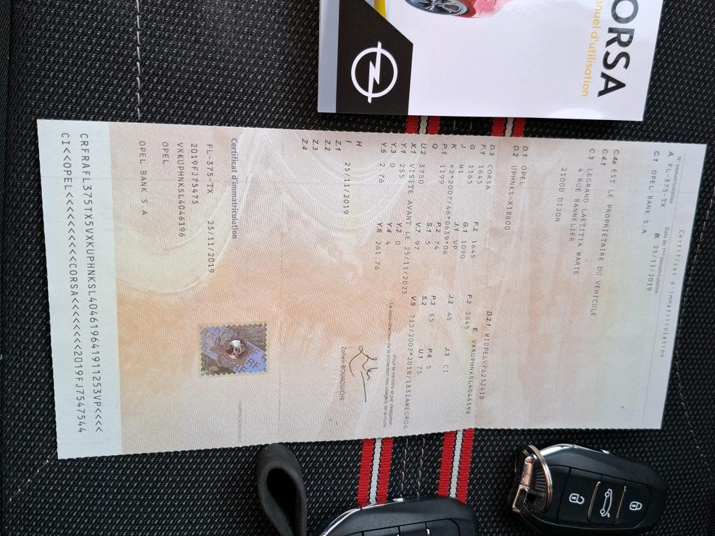 Opel Corsa 1.2 Turbo 100 ch BVA8 GS Line 2019