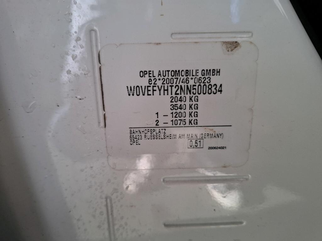 Opel COMBO CARGO 1.5 100 CH S/S L1H1 BVM6 STANDARD PACK CLIM 2022