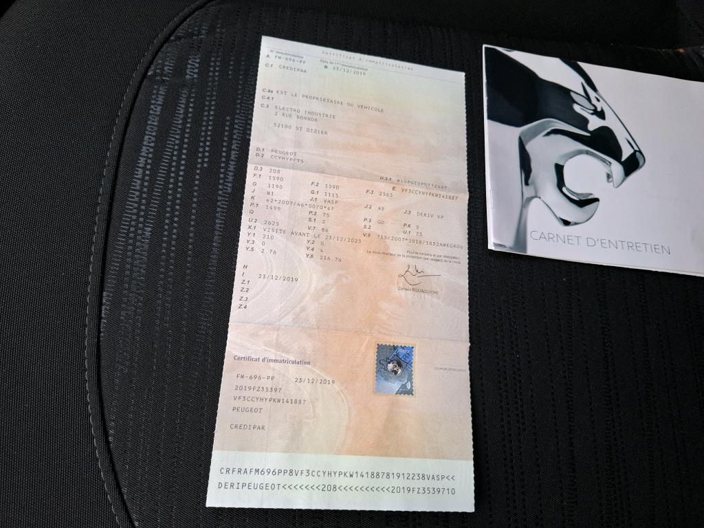 Peugeot 208 AFFAIRE BLUEHDI 100 S&S BVM5 PREMIUM PACK 2019