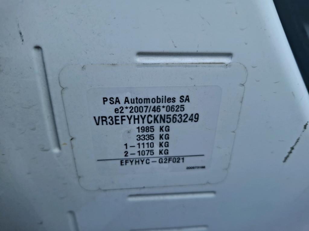 Peugeot PARTNER FOURGON STANDARD 650 KG BLUEHDI 100 S&S BVM5 PREMIUM 2019