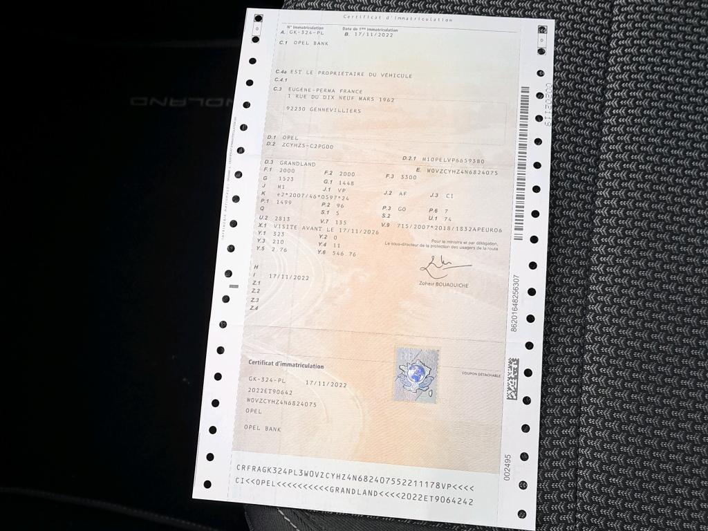Opel Grandland 1.5 Diesel 130 ch BVA8 GS Line 2022