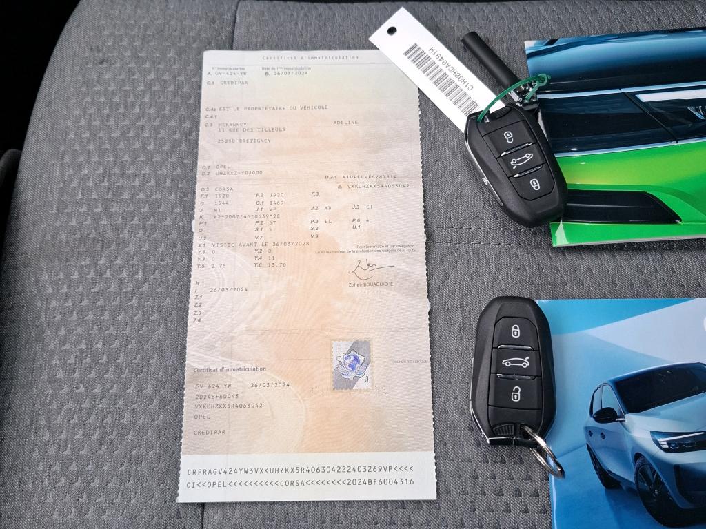 Opel Corsa Electrique 136 ch & Batterie 50 kWh  2024
