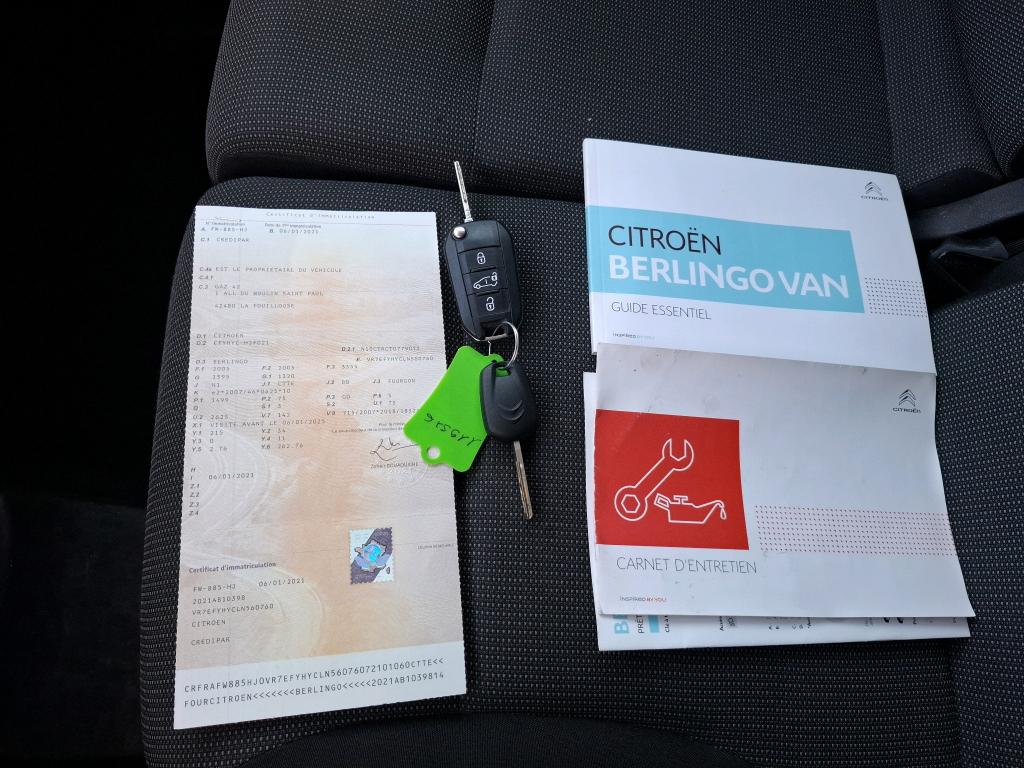 Citroen BERLINGO VAN M 650 BLUEHDI 100 S&S BVM5 DRIVER 2021