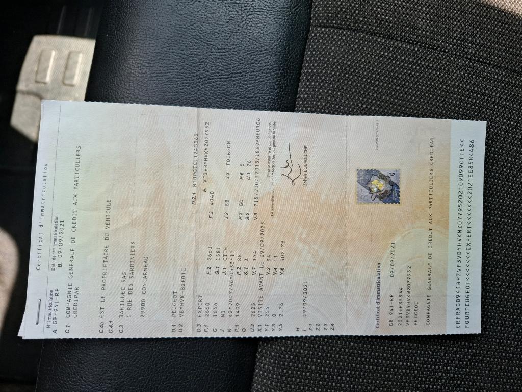 Peugeot EXPERT FGN TOLE STANDARD 1.5 BLUEHDI 120 S&S BVM6 PREMIUM 2021