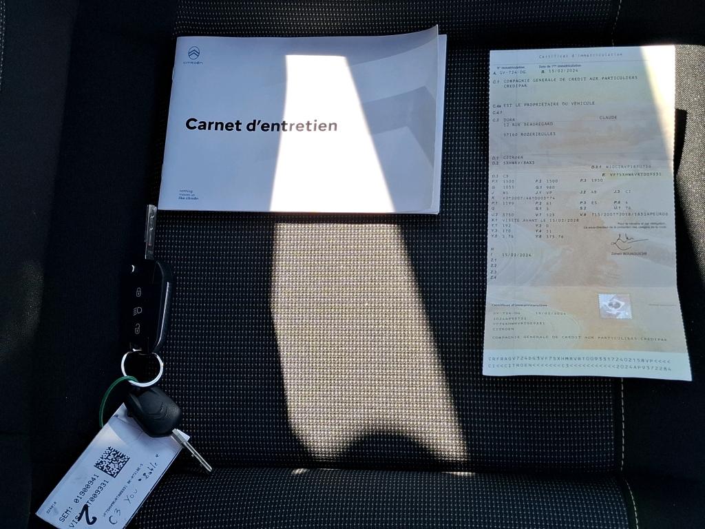 Citroen C3 PureTech 83 ch BVM5 You 2024
