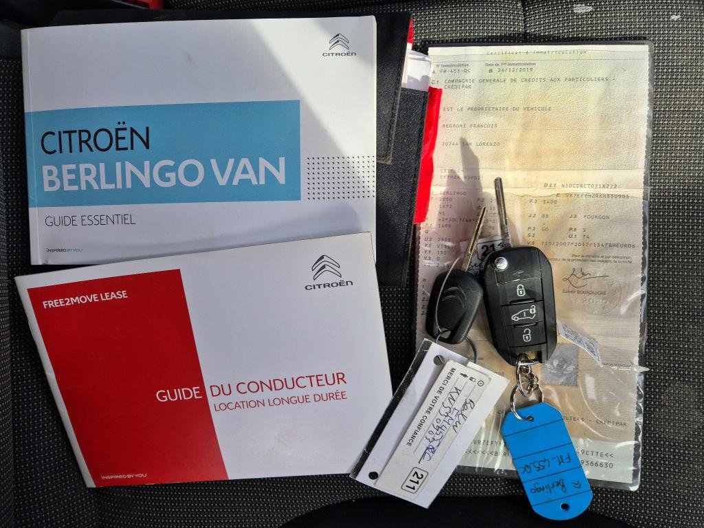 Citroen BERLINGO VAN M 650 BLUEHDI 130 S&S EAT8 CLUB 2019