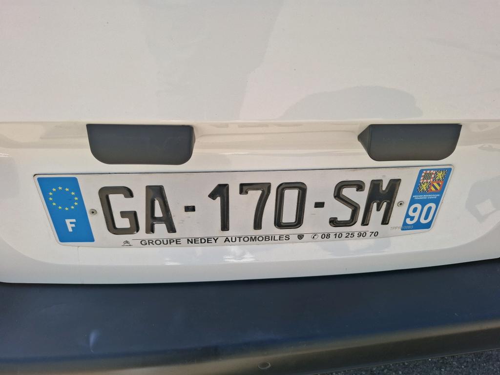 Peugeot PARTNER FOURGON STANDARD 650 KG BLUEHDI 100 S&S BVM5 PRO 2021
