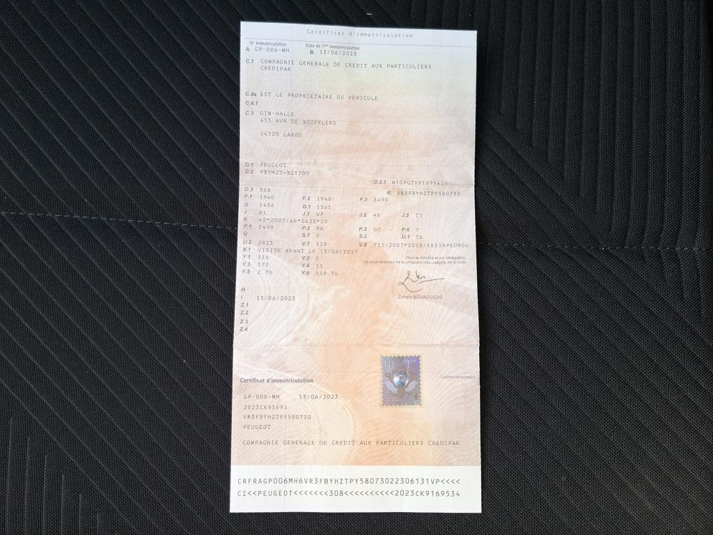 Peugeot 308 BlueHDi 130ch S&S EAT8 Active Pack 2023