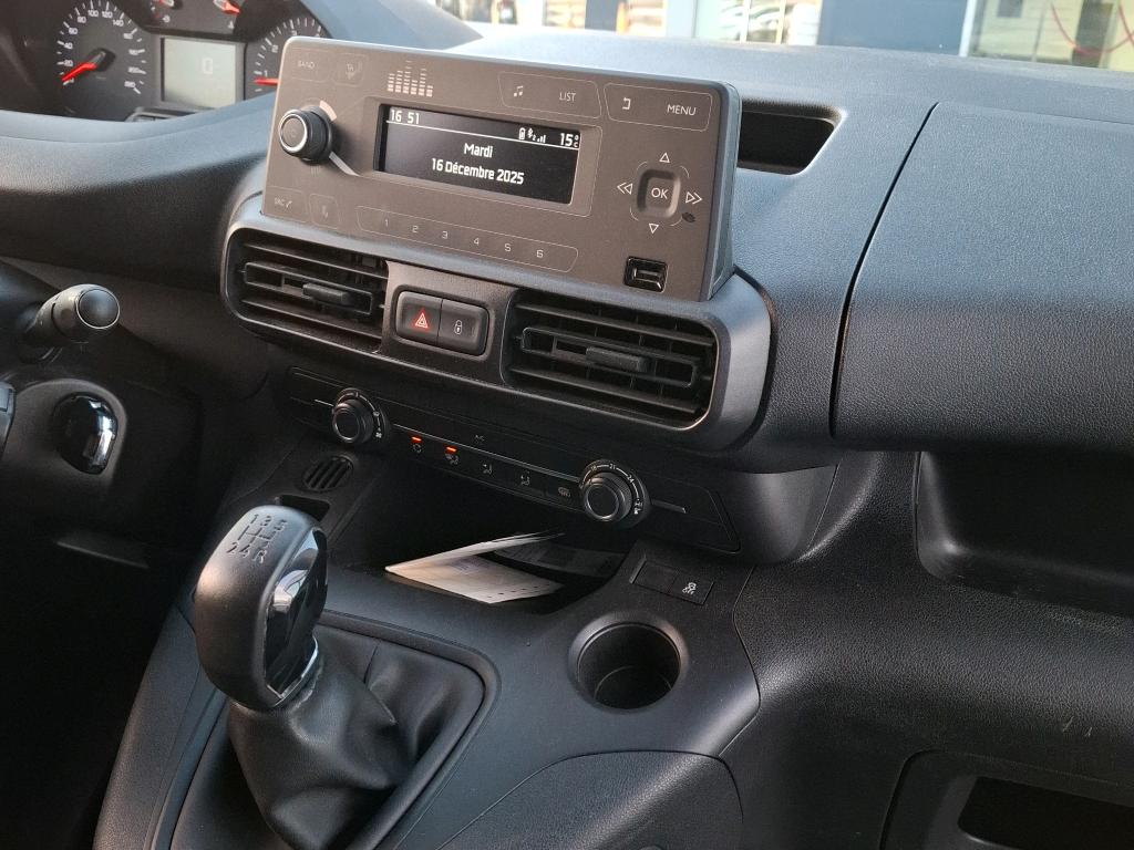 Peugeot PARTNER FOURGON STANDARD 650 KG BLUEHDI 75 BVM5 PREMIUM 2020