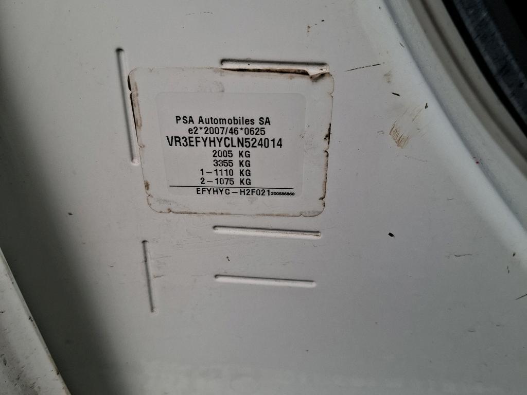 Peugeot PARTNER FOURGON STANDARD 650 KG BLUEHDI 100 S&S BVM5 PREMIUM 2020