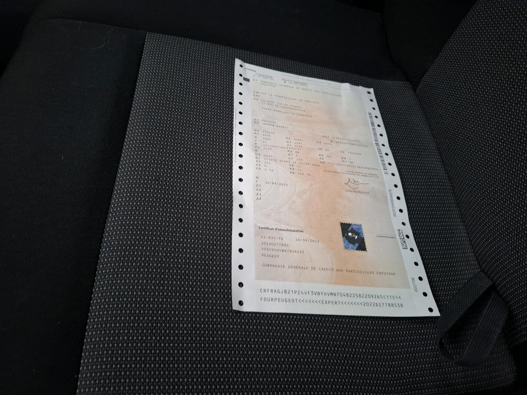 Peugeot EXPERT FGN TOLE STANDARD 1.5 BLUEHDI 120 S&S BVM6 ASPHALT 2022