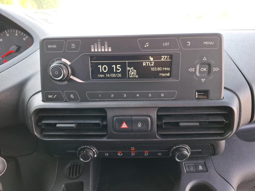 Peugeot PARTNER FOURGON STANDARD 650 KG BLUEHDI 100 S&S BVM5 PREMIUM 2020