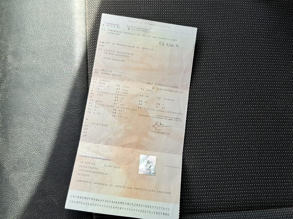 Peugeot EXPERT FGN TOLE STANDARD 2.0 BLUEHDI 120 S&S BVM6 ASPHALT 2021