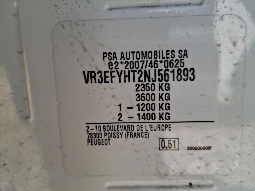 Peugeot PARTNER CA BLUEHDI 100 S&S BVM6  2022