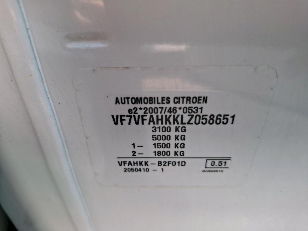 Citroen JUMPY FGN M BLUEHDI 120 S&S BVM6 DRIVER 340 NM 2020