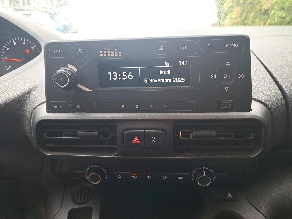 Peugeot PARTNER FOURGON STANDARD 650 KG BLUEHDI 100 S&S BVM5 PREMIUM 2020