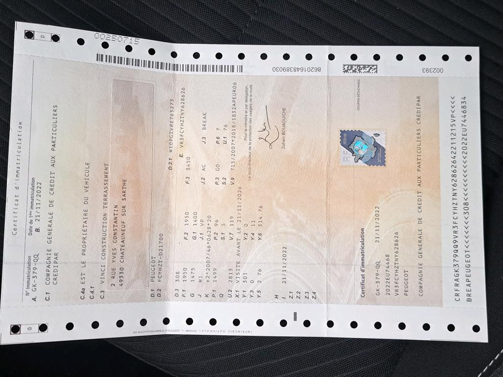 Peugeot 308 SW BlueHDi 130ch S&S EAT8 Active Pack 2022