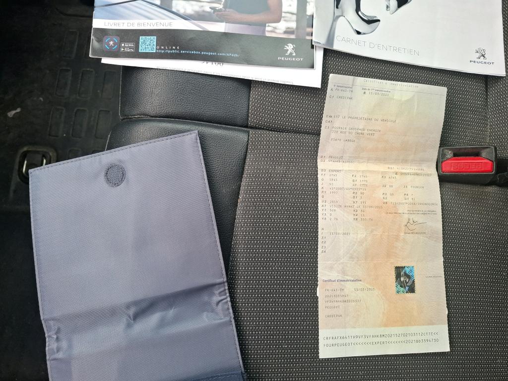 Peugeot EXPERT FGN TOLE STANDARD 2.0  BLUEHDI 120 S&S EAT8 ASPHALT 2021