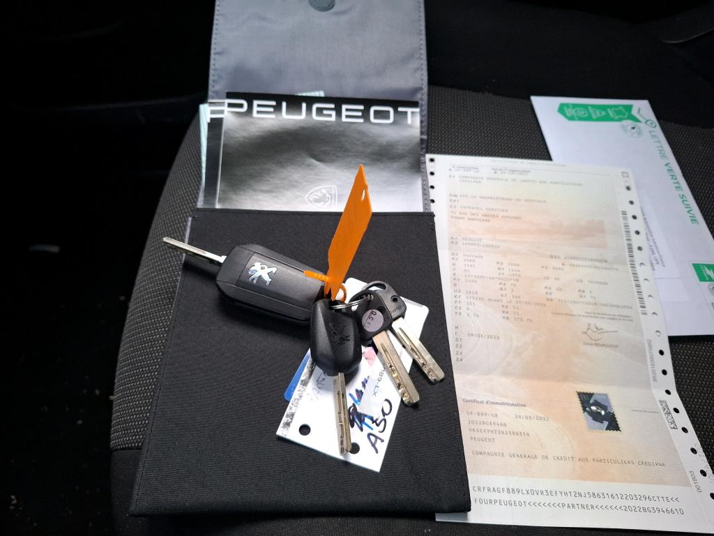Peugeot PARTNER FOURGON LONG 950 KG BLUEHDI 100 S&S BVM6 ASPHALT 2022