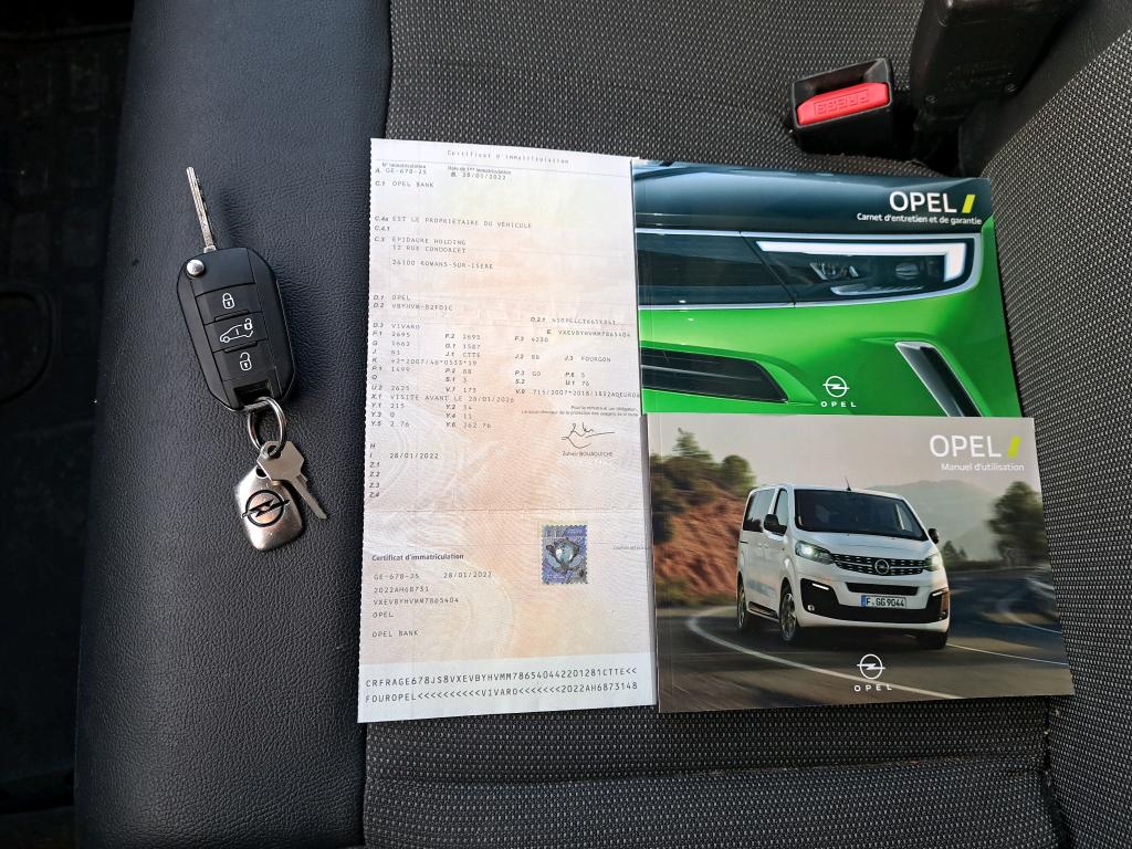 Opel VIVARO FGN L2 1.5 DIESEL 120 CH PACK CLIM 2022
