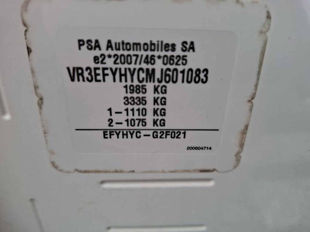 Peugeot PARTNER FOURGON STANDARD 650 KG BLUEHDI 100 S&S BVM5 PREMIUM 2021