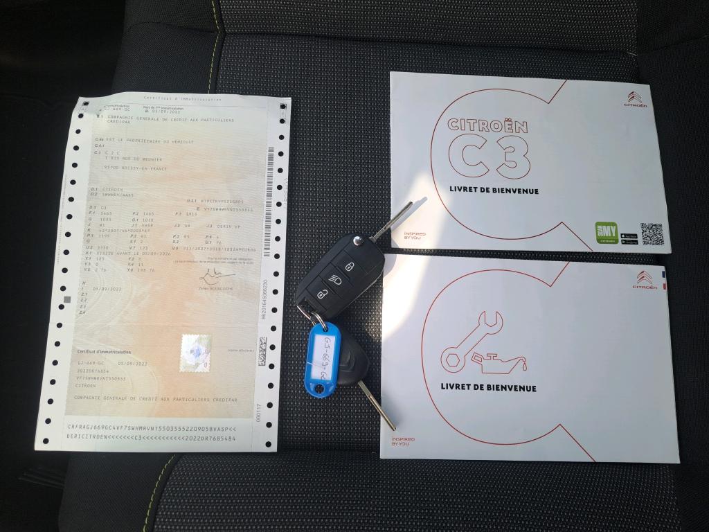Citroen C3 SOCIETE PURE TECH 83 S&S BVM FEEL NAV 2022