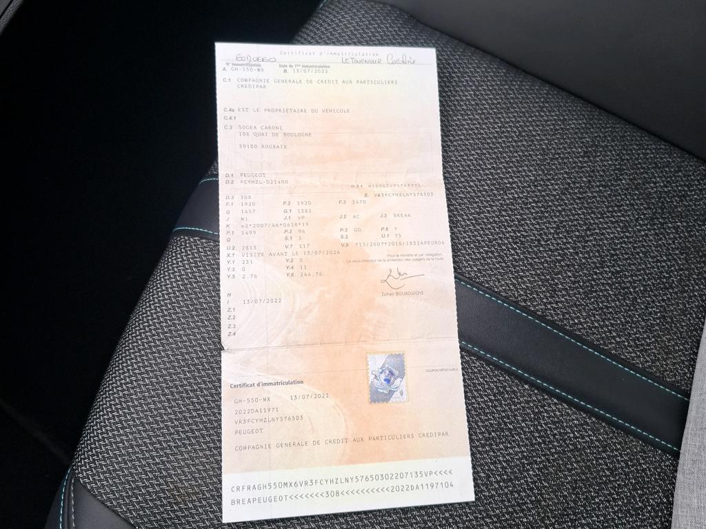 Peugeot 308 SW BlueHDi 130ch S&S BVM6 Allure 2022