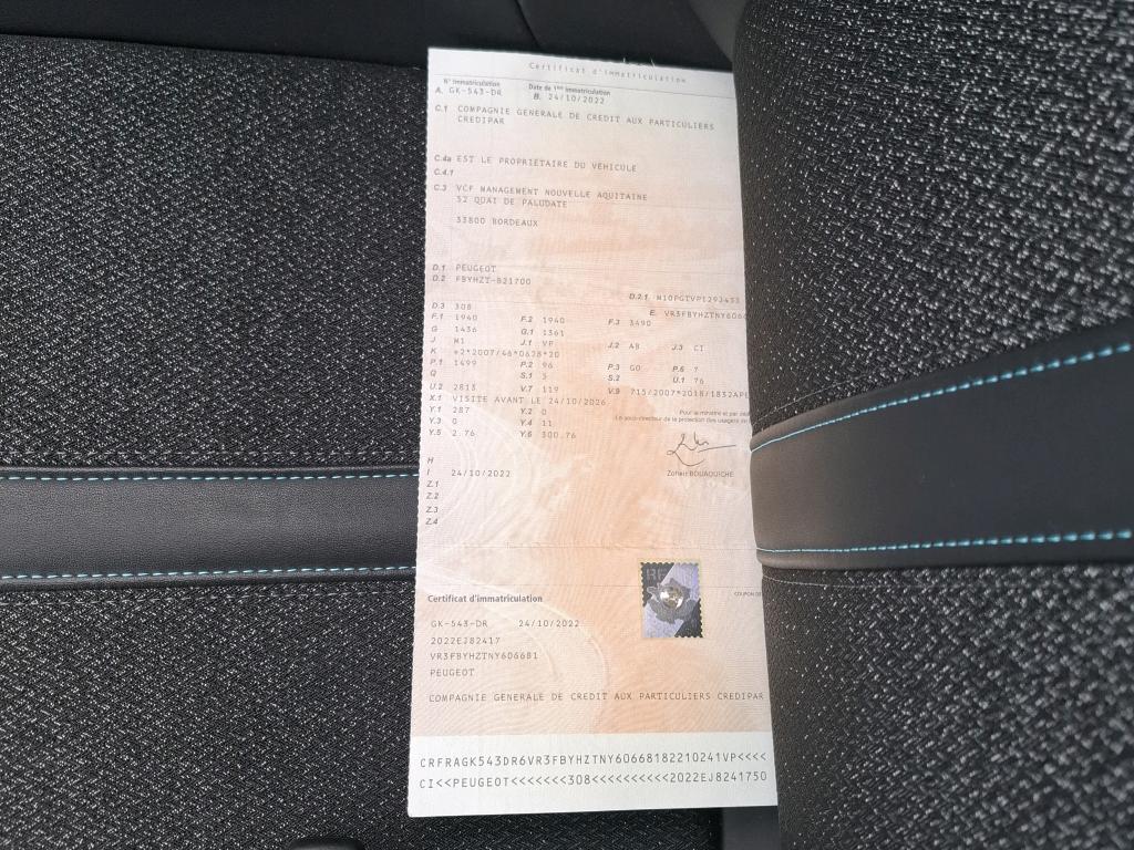 Peugeot 308 BlueHDi 130ch S&S EAT8 Allure 2022