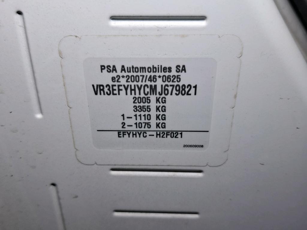 Peugeot PARTNER FOURGON STANDARD 650 KG BLUEHDI 100 S&S BVM5 PREMIUM 2021
