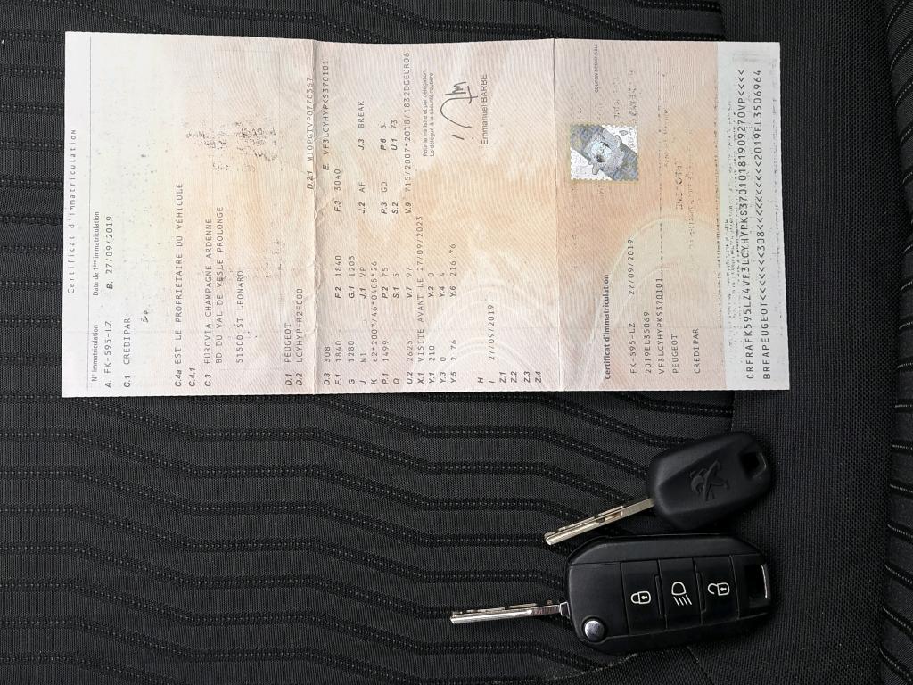 Peugeot 308 SW BlueHDi 100ch S&S BVM6 Access 2019