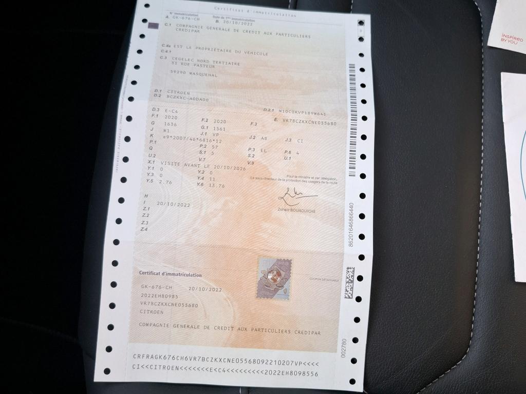 Citroen e-C4 136 ch Automatique Shine 2022