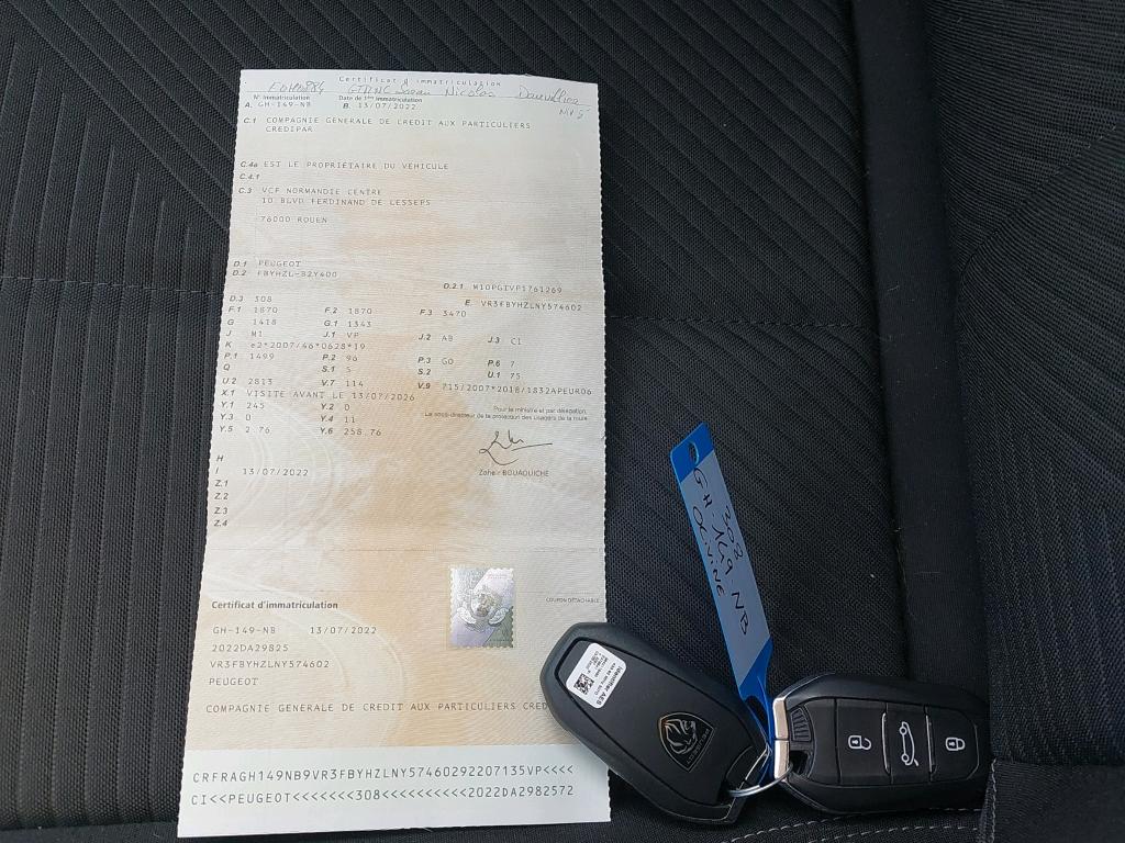 Peugeot 308 BlueHDi 130ch S&S BVM6 Active Pack 2022