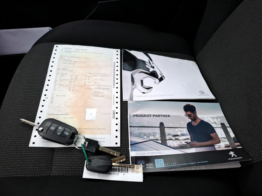 Peugeot PARTNER FOURGON LONG 950 KG BLUEHDI 100 S&S BVM5 ASPHALT 2021