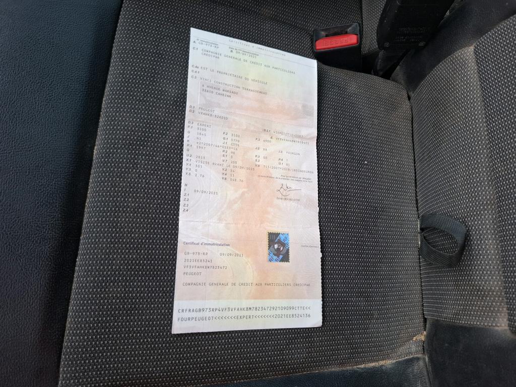 Peugeot EXPERT FGN TOLE STANDARD 2.0 BLUEHDI 120 S&S EAT8 ASPHALT 2021